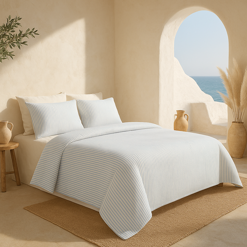 Striped Riviera Bamboo Bedding Set