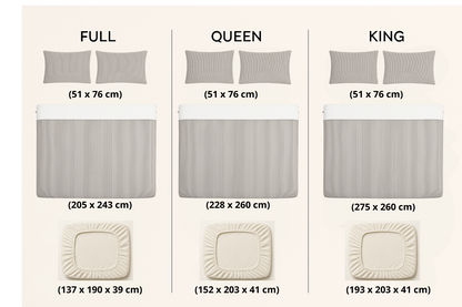 Striped Noir Bamboo Bedding Set
