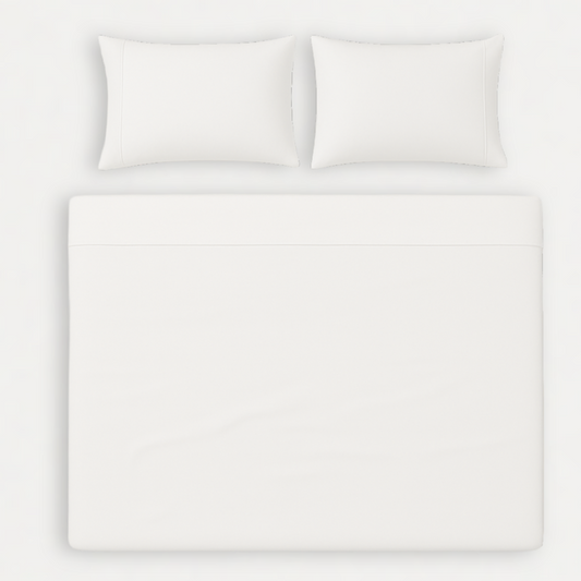 White Bamboo Bedding Set